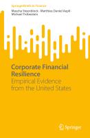 Dr. oec. HSG Matthias Daniel Aepli - Corporate Financial Resilience