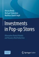 Dr. oec. HSG Matthias Daniel Aepli - Investments in Pop-up Stores